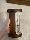 Galileo Thermometer With Wood Stand Decorative Glass