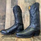 Lucchese 2000 Oil Proof Black Cowboy Boots Mens 9 D