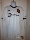 Adidas Manchester United’s 2022/23 XXL White Mens Away Jersey NWT