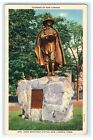 Gov John Winthrop Statue New London CT Connecticut Postcard Early View