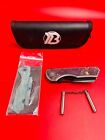 BRIAN BROWN KNIVE YEAGER-M v2 FLIPPER EXCLUSIVE BLACK BLADE W CUSTOM SCALE