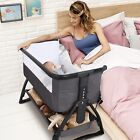 Baby Bedside Sleeper Bassinet Bed: 3-in-1 Portable Crib for Newborns,Side Sleep-