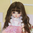 1/8 Mini BJD Doll Cute Girl Doll with Full Set Outfits Lifelike Kids B-Day Gift