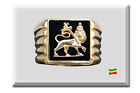 Lion of Judah Gold 22 Carat Ring Handmade Customized Bob Marley style