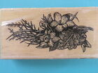 Realistic Garden Flowers, Leaves & Grasses STAMP CABANA Rubber Stamp Detailed