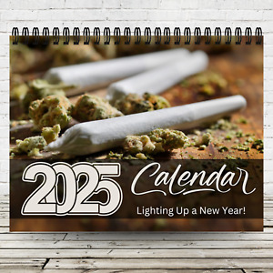 2025 Cannabis Calendar | 12 Month Calendar | Wall Calendar Weed Calendar
