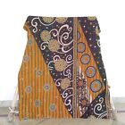 Twin Kantha Quilt Bedspread Vintage Cotton Multicolor Boho Gypsy Blanket