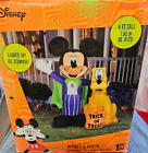 Gemmy 5ft Tall Disney's Mickey Mouse & Pluto Halloween Inflatable