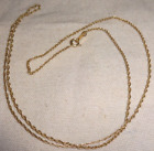 Vintage 14k Yellow Gold MS CO Necklace 16