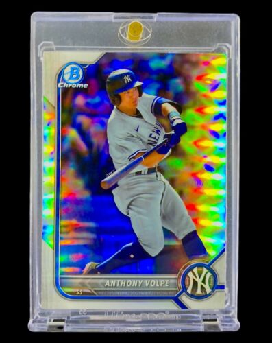 ANTHONY VOLPE ROOKIE REFRACTOR Topps Bowman Chrome Holo Non Auto - YANKEES