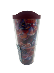 Tervis Tumbler 24 oz Double Walled Insulated Cold Hot Magnolia Floral with Lid