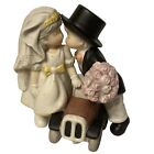 Vintage Enesco “Happily Ever After” Bride/Groom Old Car Figurine/Cake Topper
