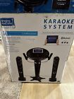 The SINGING MACHINE iSM1050BT Bluetooth KARAOKE (2)Speakers(2)Microphones &Stand