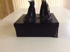 Chanel Black Cut-out Lace-up Sneakers Sz 36.5