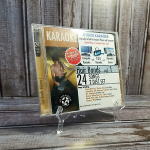 Hair Bands Volume 1 All Star Karaoke Edge CD 24 Songs 2-Disc Set Ships Fast!