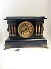 Antique Sessions 8 Day Time/Strike Adamantine Mantle Clock ~ Works!