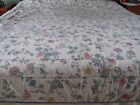 VINTAGE LAURA ASHLEY CHINESE SILK FULL SIZE REVERSIBLE FLORAL COMFORTER 89