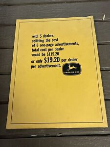 Vintage 4 Legged John Deere Dealers Sales Folder - NOS Michigan Advertising