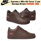 Supreme x Nike Air Force 1 Low Baroque Brown CU9225-200 Size US Men's 4-14 New