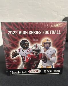 2022 Sage Football HIGH SERIES Factory Sealed HOBBY Box-32 PARALLEL+16 AUTOGRAPH
