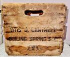 New ListingVintage Orchard Crate from OTIS J CANTRELL Wooden Peach Crate Boiling Springs SC