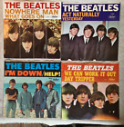 4 Beatles 45's w/ Picture Sleeves 1965 VG