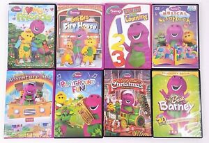Barney Used DVD Lot Christmas Fire House Friends Musical Playground Adventure