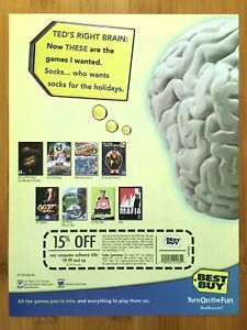 2003 BEST BUY PC Video Games Print Ad/Poster Art Christmas Coupon Advertisement