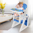 Baby High Chair 3 In 1 Table Convertible Play Seat Booster Toddler with Tray