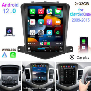 Car Apple Carplay Radio For Chevy Cruze 2009-2015 Android 12 GPS Stereo + Camera (For: 2015 Cruze)
