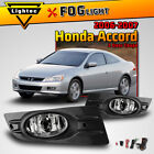 For 2006-2007 Honda Accord Coupe Fog Lights Driving Lamps Pair Wiring Kit Switch (For: 2007 Honda Accord)