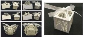 Luxury Wedding Favours - Wedding Sweets Favour Boxes With Ribb Table Decorations