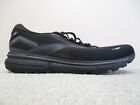 Brooks Ghost 15 Mens 10.5 Wide Shoes Running Neutral Responsive Support Black