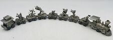 Disney's Mickey 9 Piece Pewter Train Set  Fine Pewter Musical Instruments