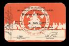 J. Paul Getty signed Volunteer Fire Warden Membership Card - The Man behind the