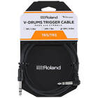 Roland V-Drums Trigger Cable 15ft, Balanced TRS, Angled 1/4 - Straight 1/4