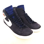 Nike Blazer Shoes Womens Size 8.5 Blue Mid Casual Lace Up Suede Sneakers