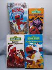 Lot Of 4 Sesame Street VHS~ Elmo Saves Christmas, Elmo Says Boo, Plus 2 More