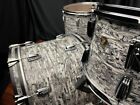 Ludwig drums Classic Maple USA 3pc Fab set White Abalone 9x13, 16x16, 14x22