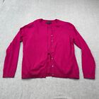 Brooks Brothers Cardigan Camisole Womens XL Pink 2 Piece Grandma Core Wool READ