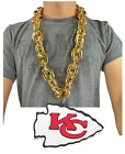 Kansas City Chiefs NFL 3D Fan Chain Necklace Foam 3 Colors GOLD RED BLACK