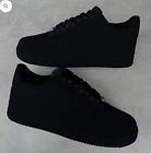 Custom Air Force 1 Low Darkest Black In The World All Sizes