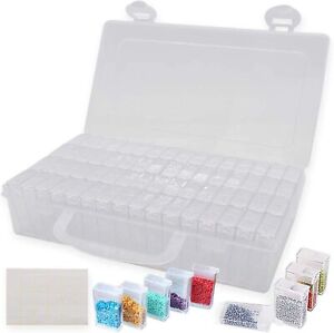 64 Grids 5D Diamond Painting Box Storage Containers Diamond Art DIY Accessories.