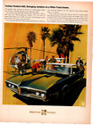 1968 Pontiac Firebird 400 Wide-Track Vintage Print Ad - Ephemera Full Page Color