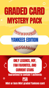 PSA GRADED Mystery Pack (1) PSA 9 or 10 Gem Mint YANKEES Baseball Card