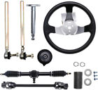 Drift Trike Go Kart Cart Steering Wheel Kit Gear Rack Pinion Adjustable Shaft Se
