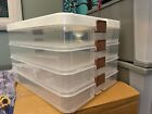 Kitchen Organizer Dumpling Box Food Storage Container Stackable 4 Tier NIB