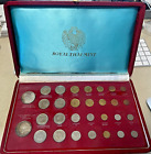 1963 Thailand Royal Thai Mint Commemorative Coin Set of 30 Coins With Orig Box