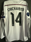 CHICHARITO #14 REAL MADRID CHAMPIONS LEAGUE LONG SLEEVE JERSEY 14/15 SIZE M