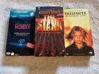 New ListingLot of 3 Stephen King VHS Horror Movies - The Stand, Misery, Firestarter.